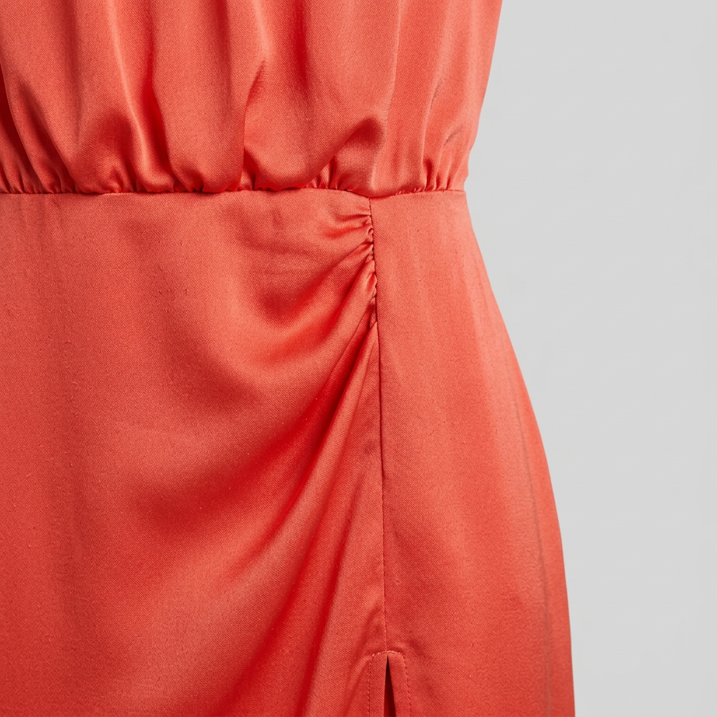 Women's Halter Neck Maxi Dress with Side Slit