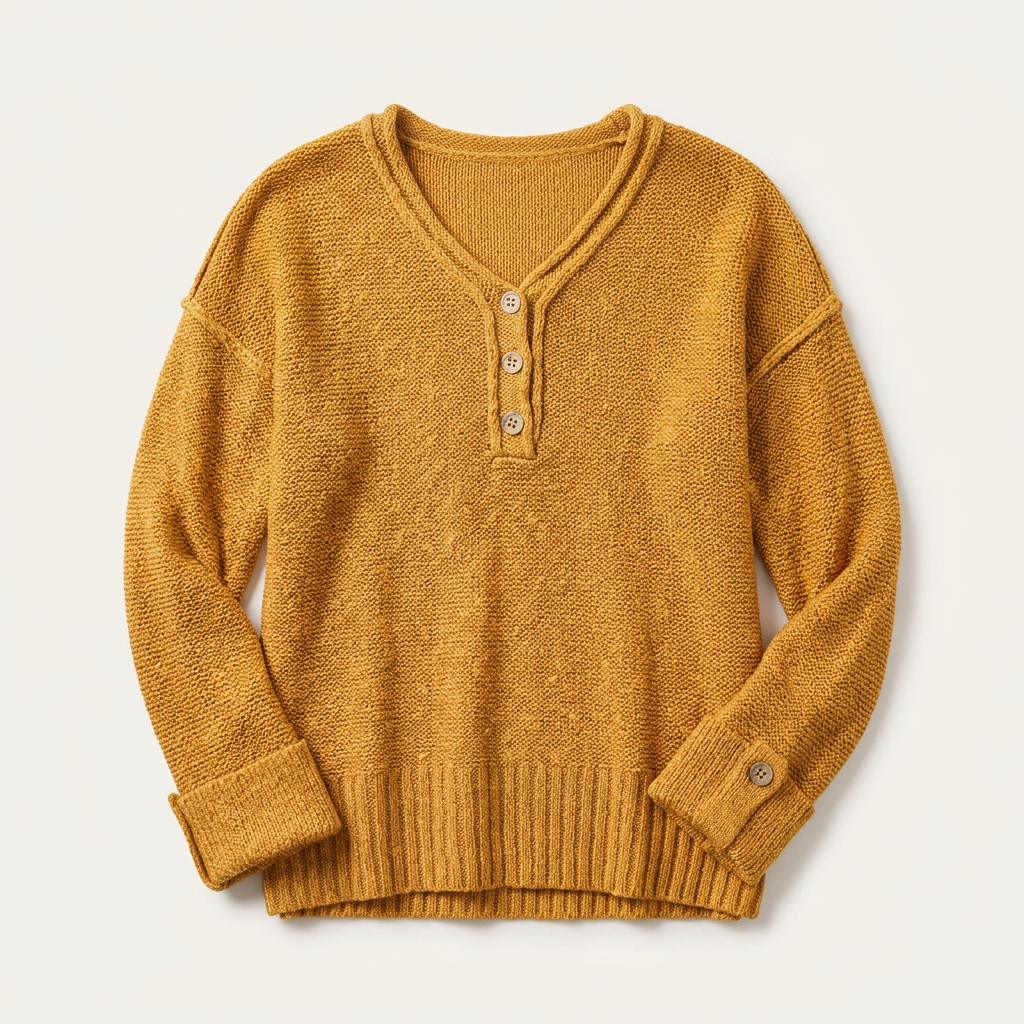Women’s Henley Pullover Long Sleeve Style
