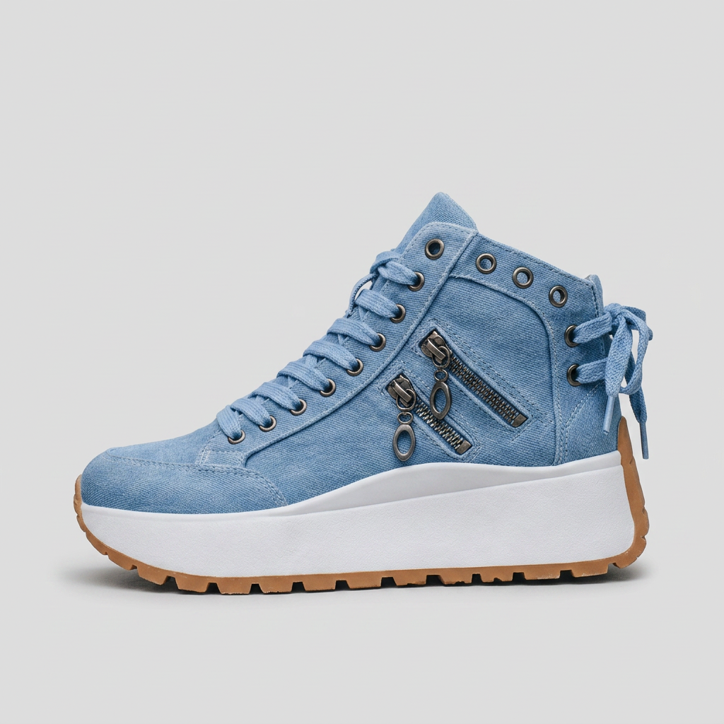 Women's High-Top Platform Wedge Sneakers