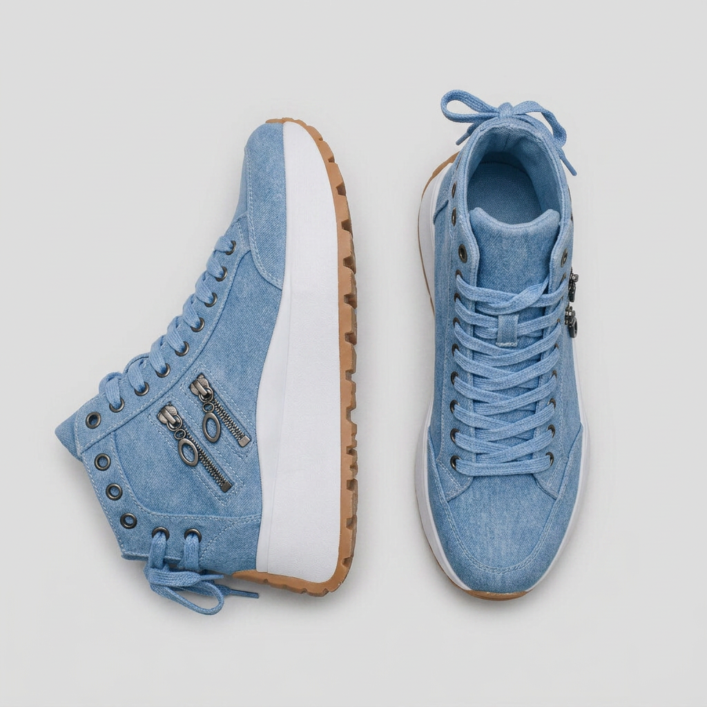 Women's High-Top Platform Wedge Sneakers