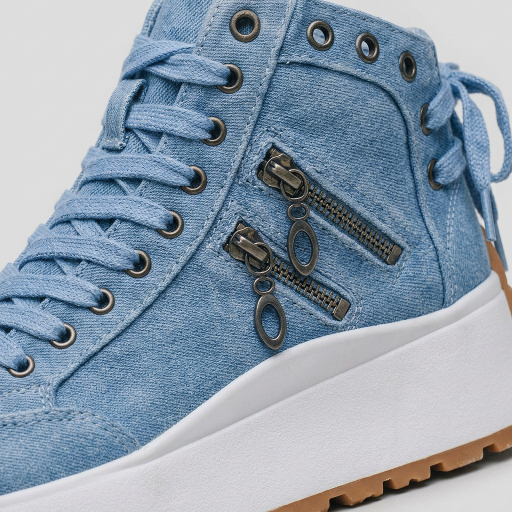 Women's High-Top Platform Wedge Sneakers