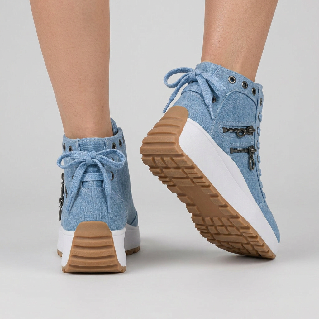 Women's High-Top Platform Wedge Sneakers