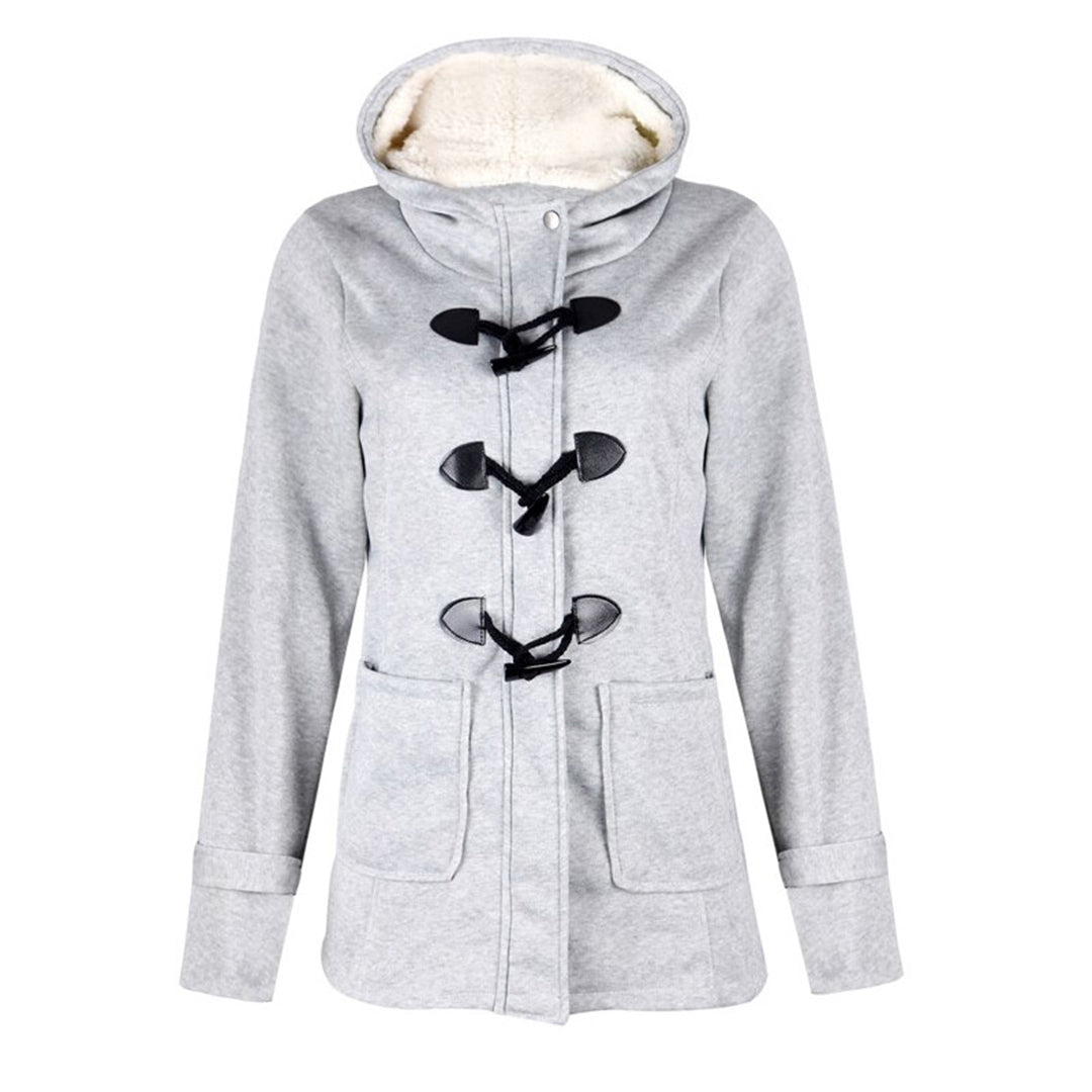 Katalina Women's Long Winter Coat – Elegant, Warm with Integrated Hood & Practical Pockets 0