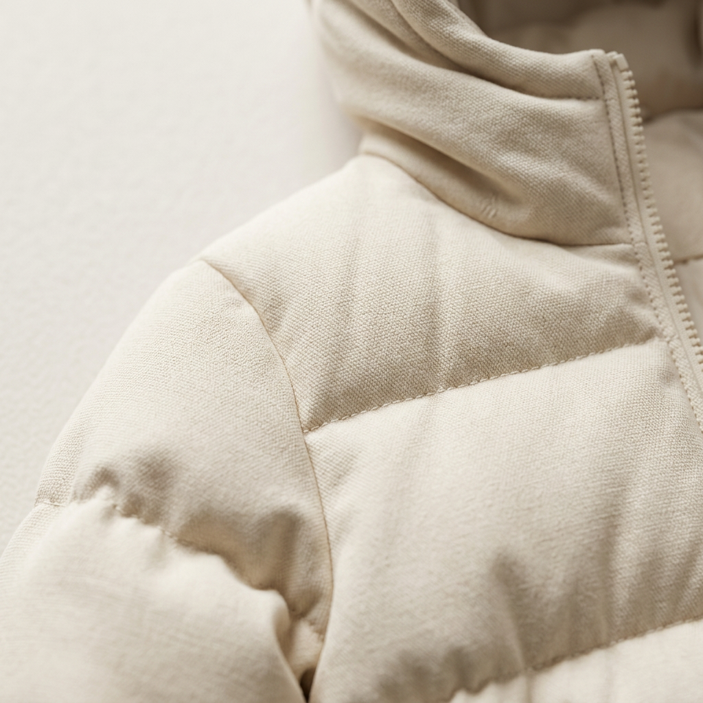 Women’s Hooded Puffer Coat Front Zipper Closure