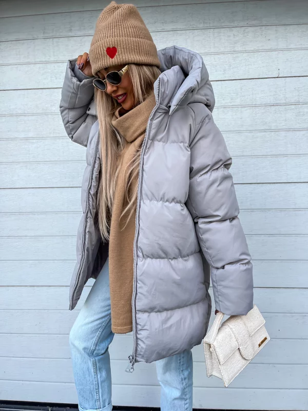 Sheila Women's Winter Coat – Warm, Thick with Built-in Hood & Zipper 2