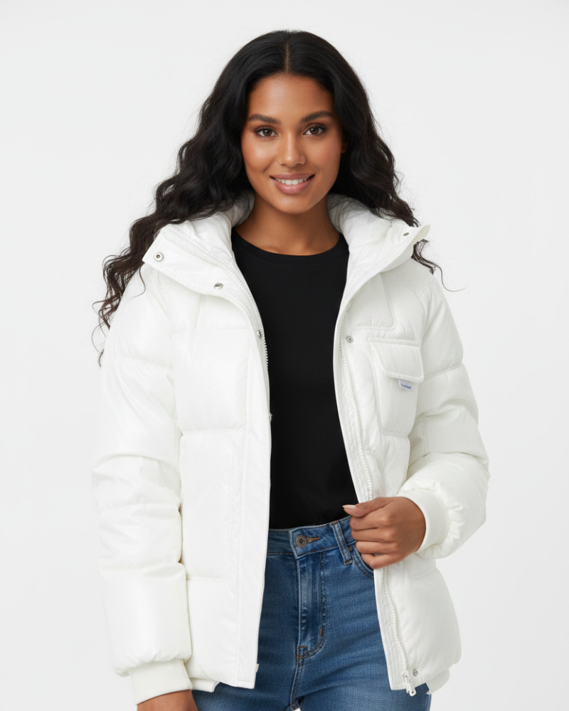 Zahra Women's Puffer Jacket with Hood – Lightweight and Warm Quilted Coat 5