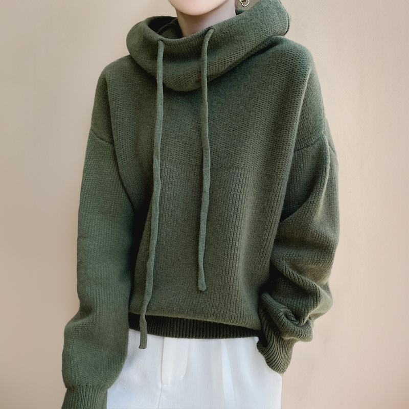 Turtleneck Hoodie for Women 1