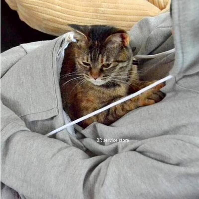 Comfortable Hoodie with Cat Pouch - CozyPurr 5