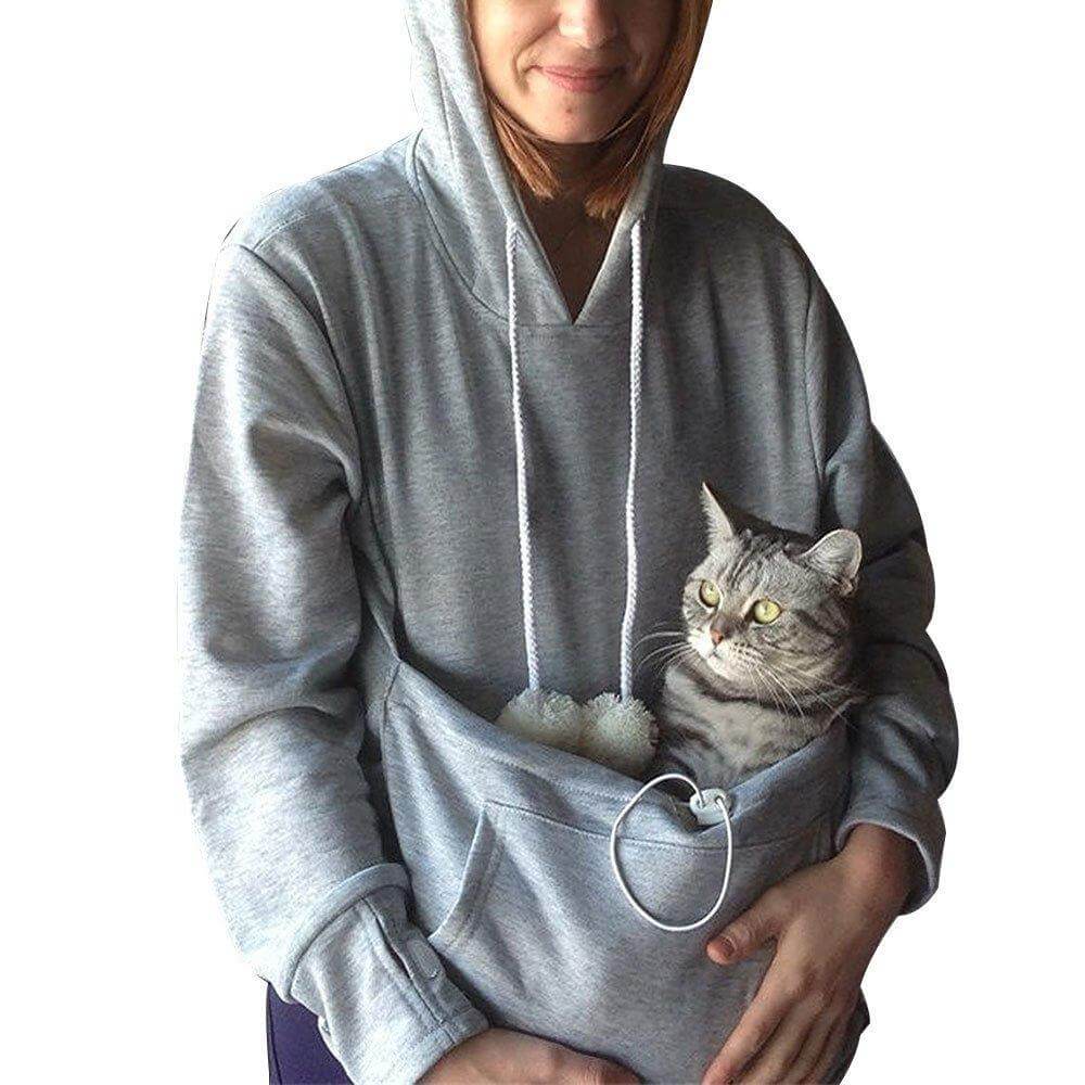 Comfortable Hoodie with Cat Pouch - CozyPurr 4