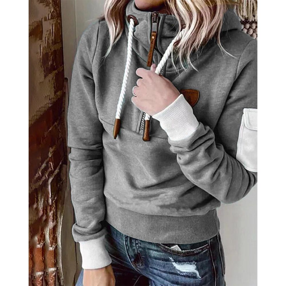 Casual Hoodie in Solid Colour - Luna 6