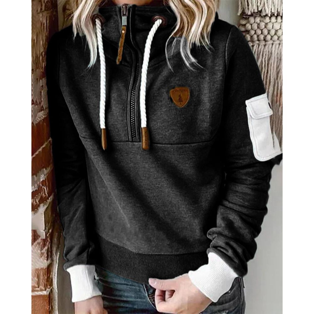 Casual Hoodie in Solid Colour - Luna 8
