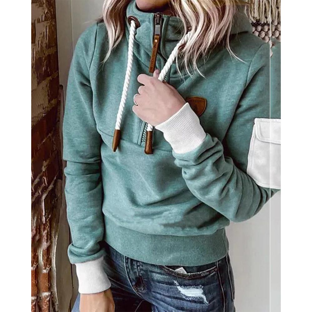 Casual Hoodie in Solid Colour - Luna 1