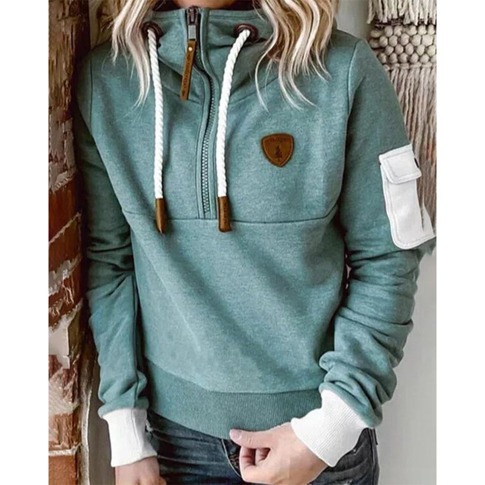 Casual Hoodie in Solid Colour - Luna 2