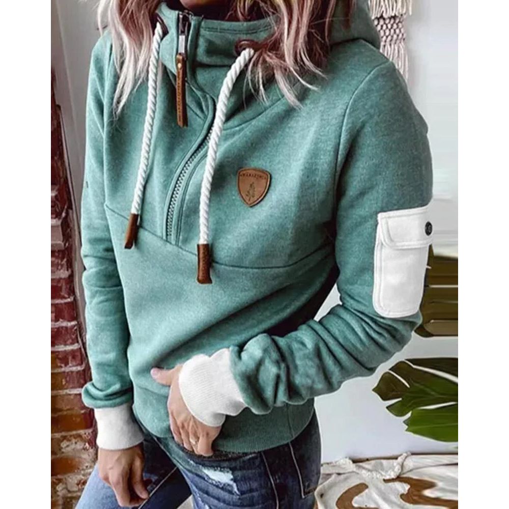 Casual Hoodie in Solid Colour - Luna 3