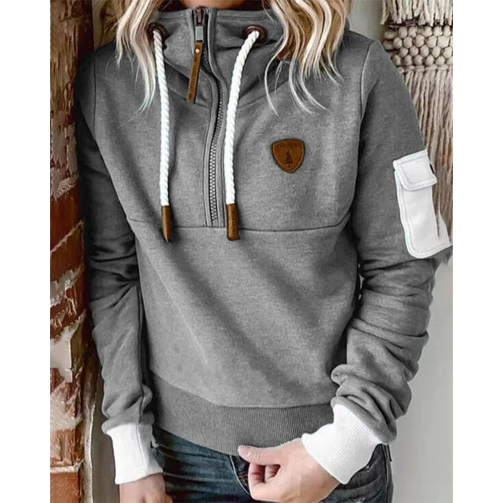 Casual Hoodie in Solid Colour - Luna 5