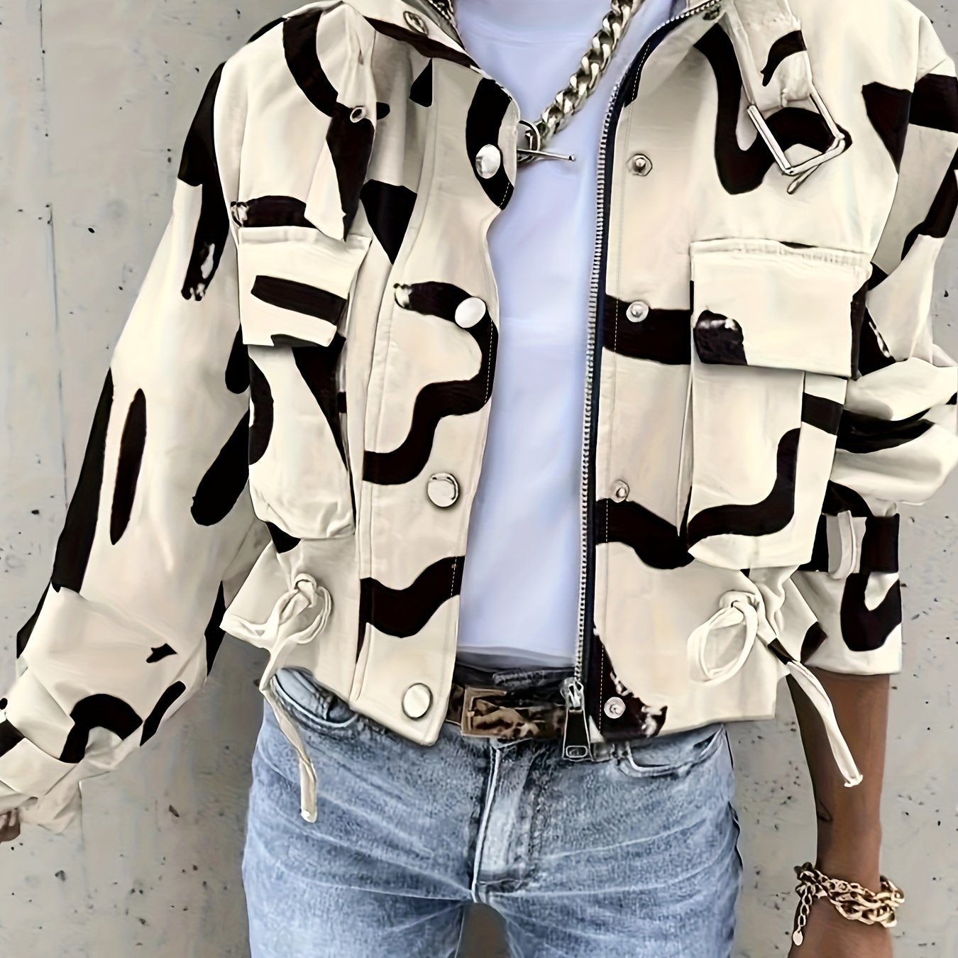 Elegante Jacke mit Stehkragen für Damen 3