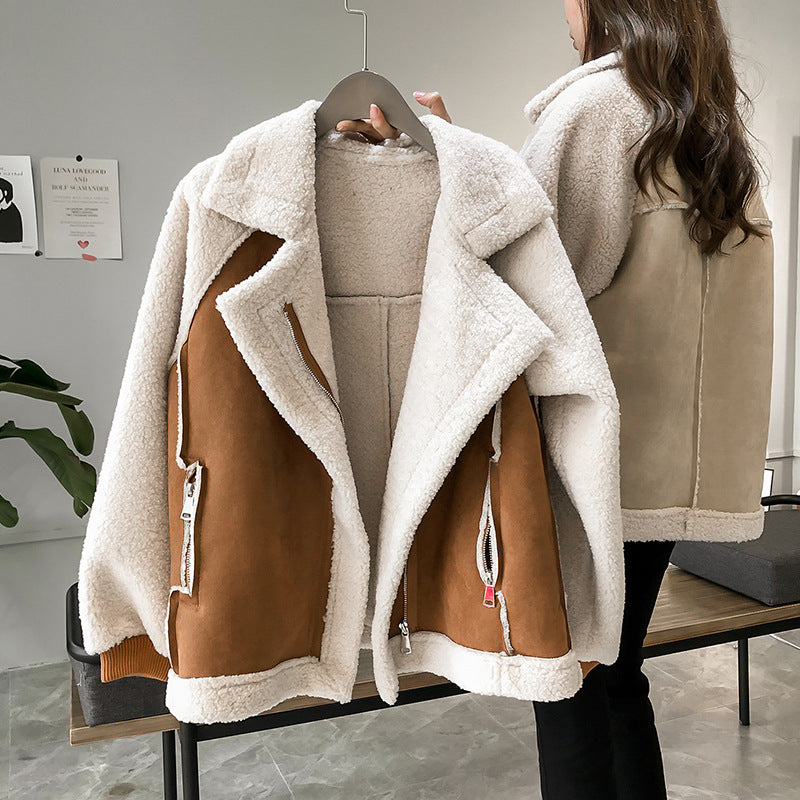 Women’s Oversized Winter Jacket with Sherpa Lining 1