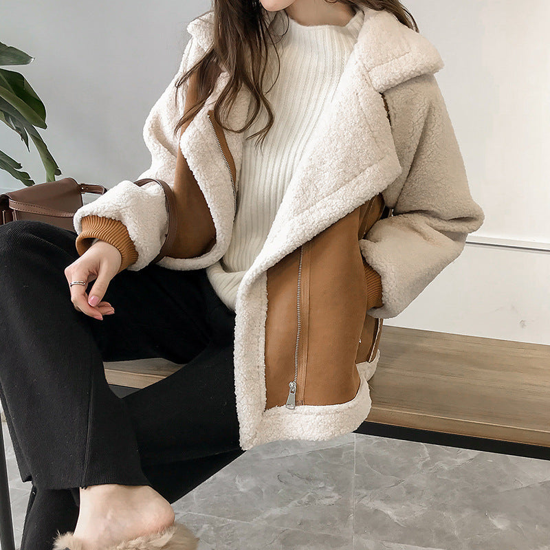 Women’s Oversized Winter Jacket with Sherpa Lining 2