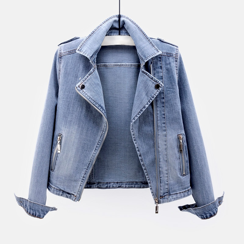 Heidi-Mode | Women's Motorcycle Denim Jacket 0