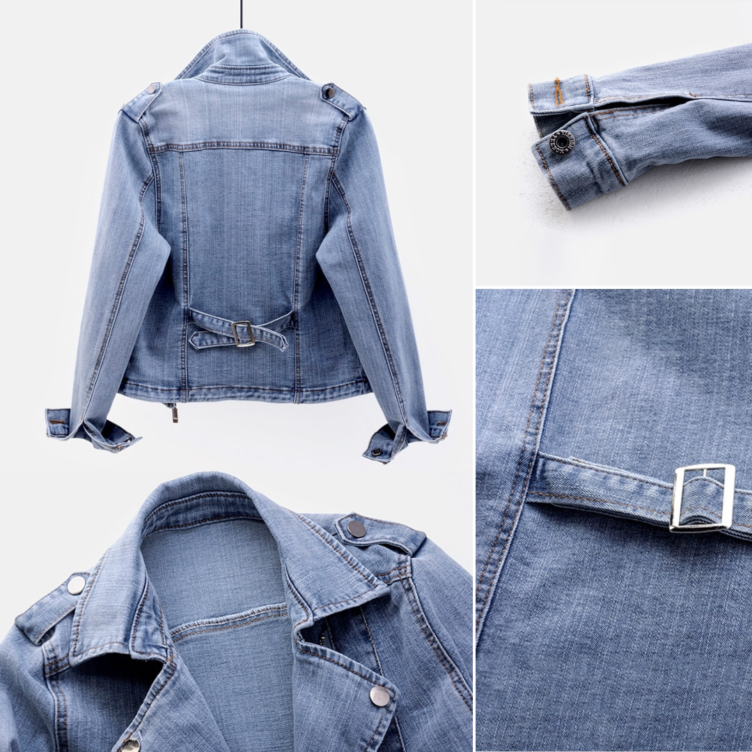 Heidi-Mode | Women's Motorcycle Denim Jacket 2