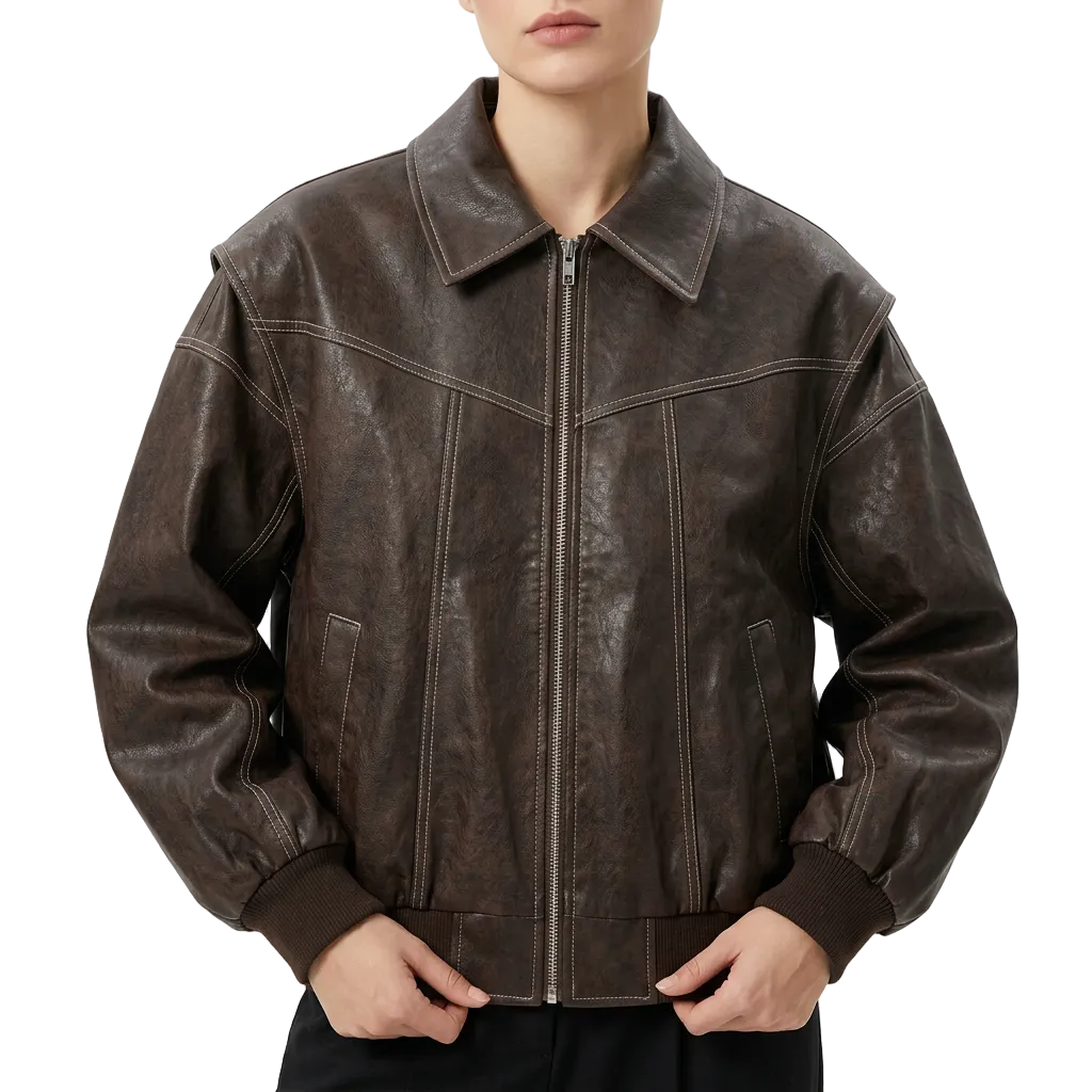 Women’s Jacket Batwing Style Design with Front Zipper