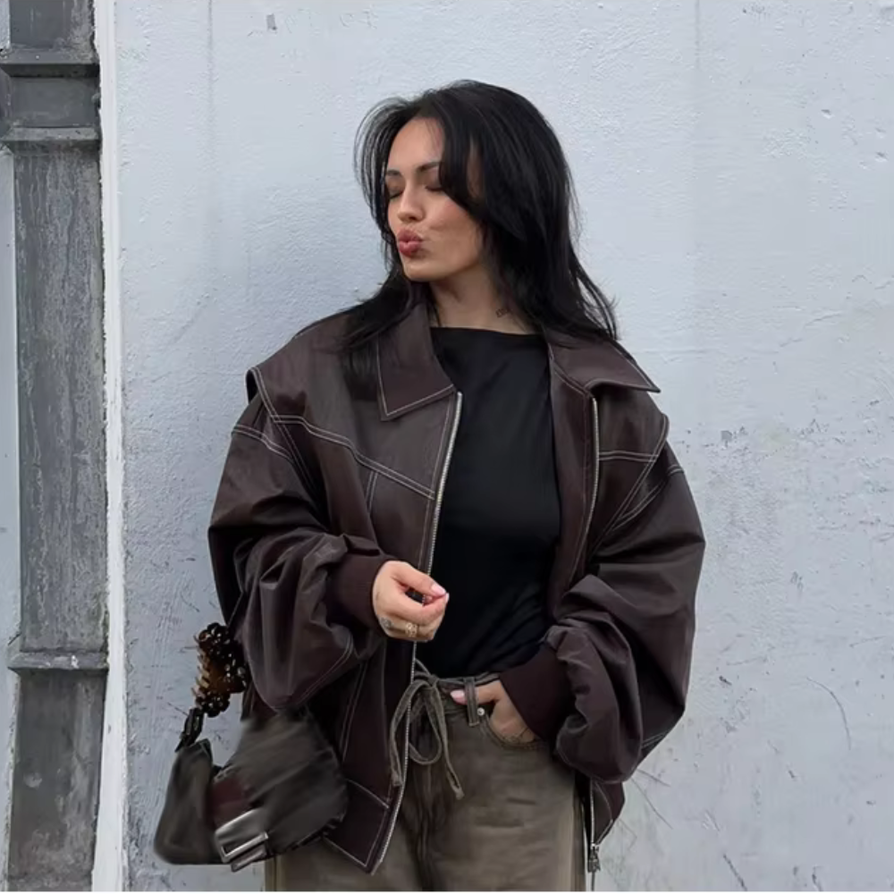 Heidi-Mode | Large jacket with zipper 0