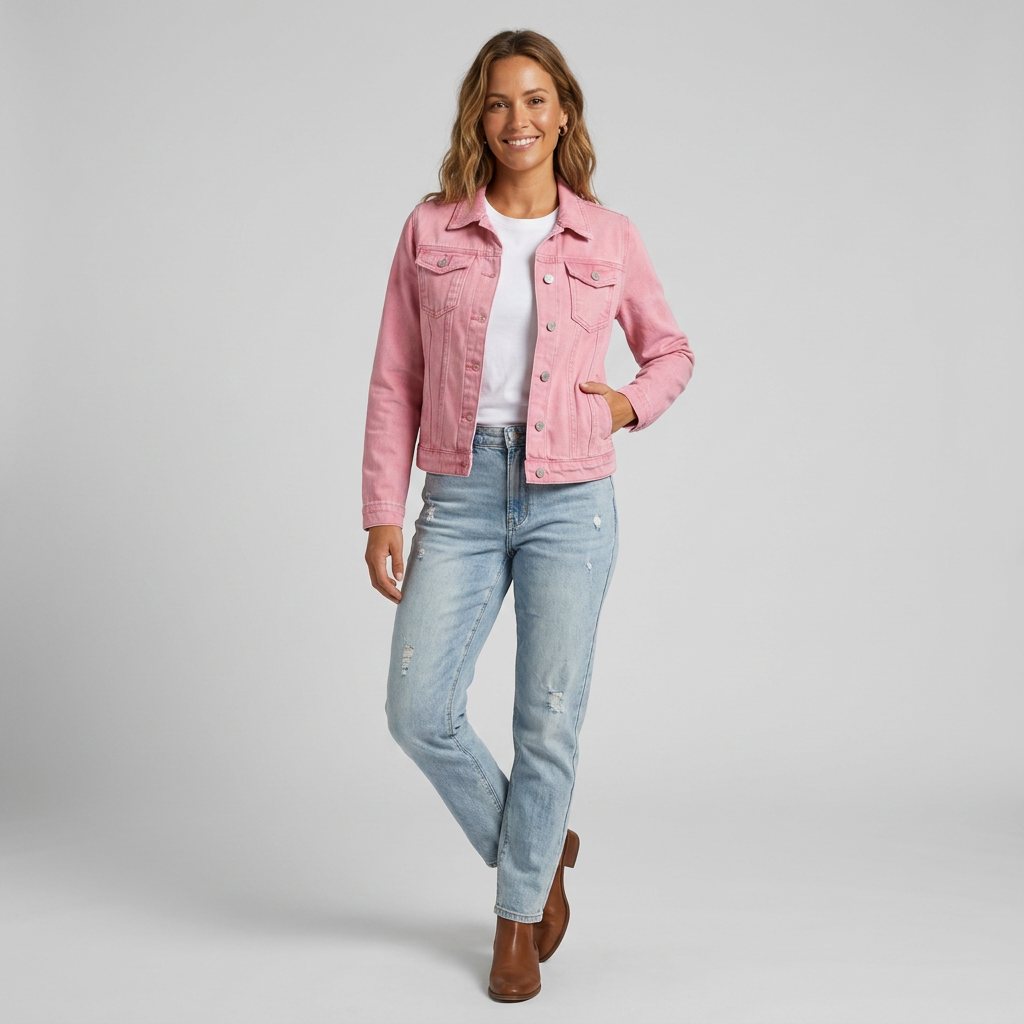 Women’s Jacket Button Down Front with Flap Pockets