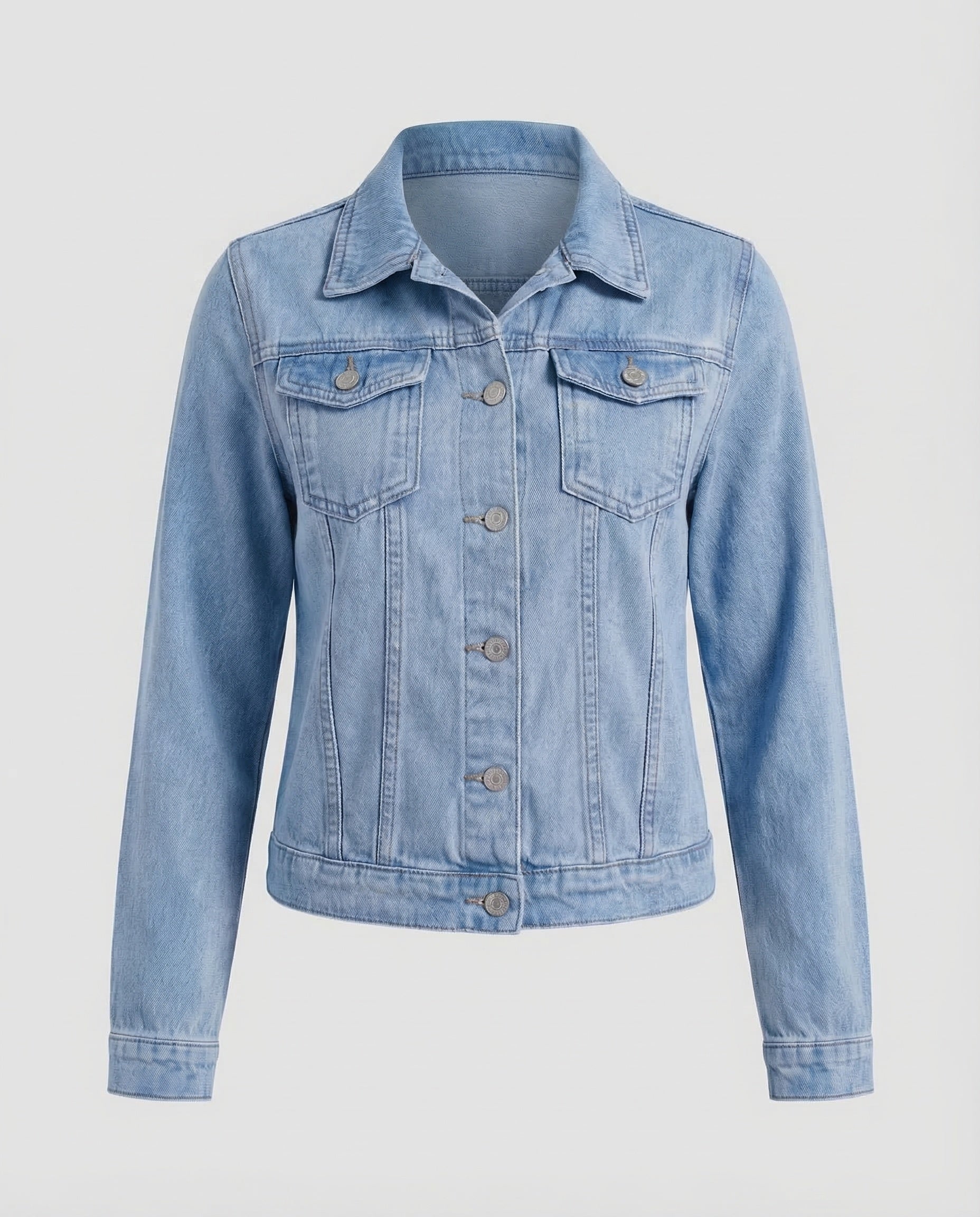 Women's fitted denim short jacket 5