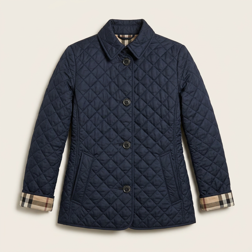 Women’s Jacket Fitted Design with Slanted Side Pockets