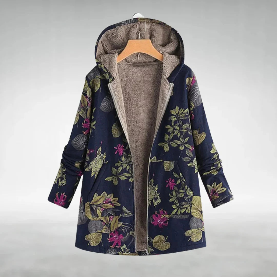 Modern Style Floral Hoodie Jacket for Women 2