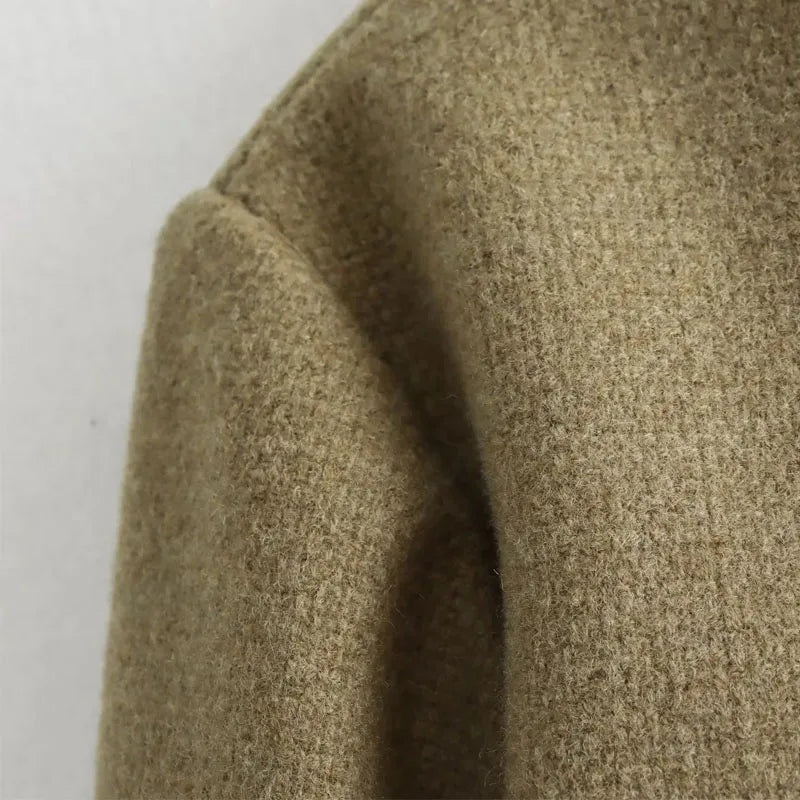 Women’s Jacket Round Neck Button Closure
