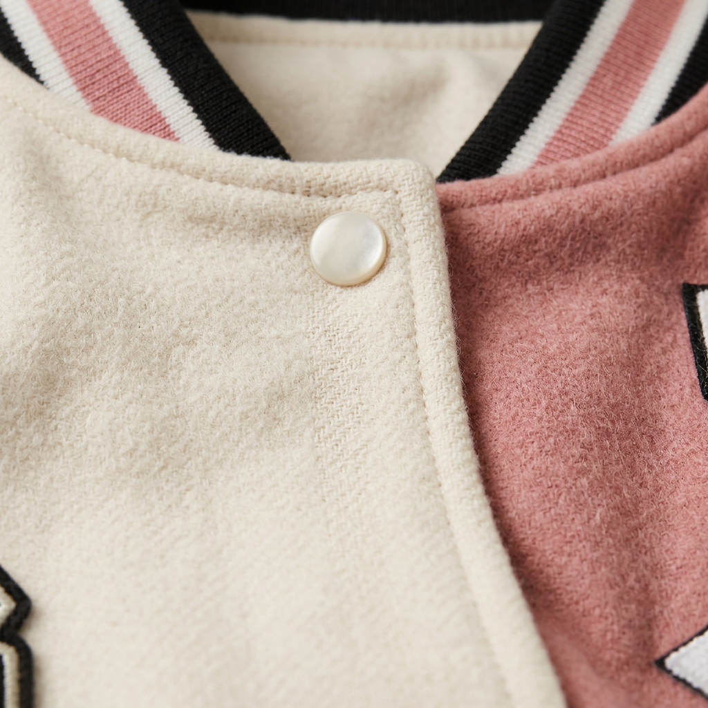 Women’s Jacket Snap Button Front with Graphic Patches
