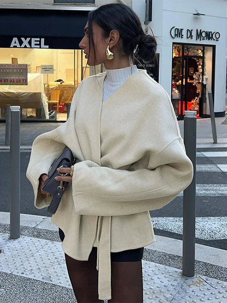 Heidi Fashion | Fleece Jacket with Belt 1