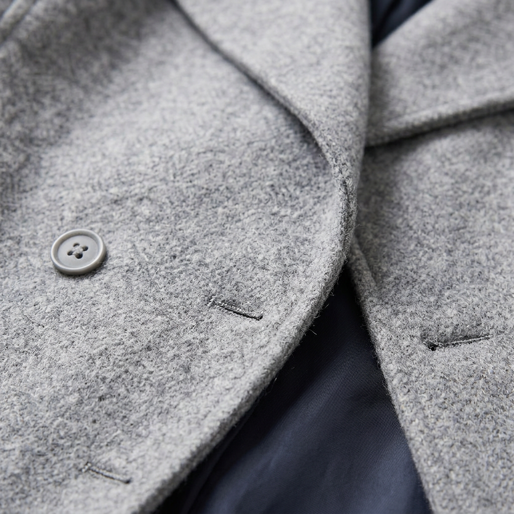 Women’s Knee-Length Coat Double Breasted Style