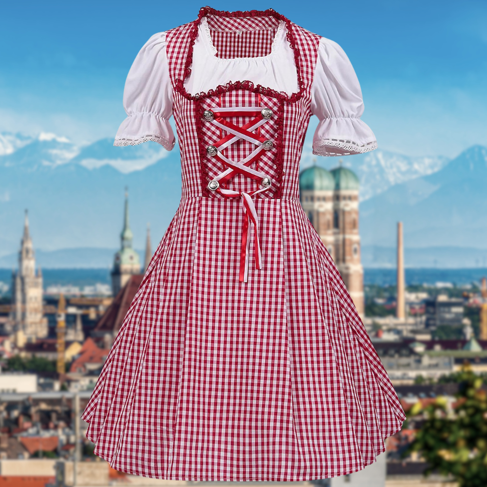 Red Oktoberfest Dirndl for Women 0