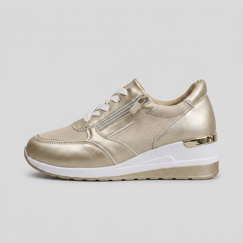 Women's Lace-Up Platform Walking Shoes