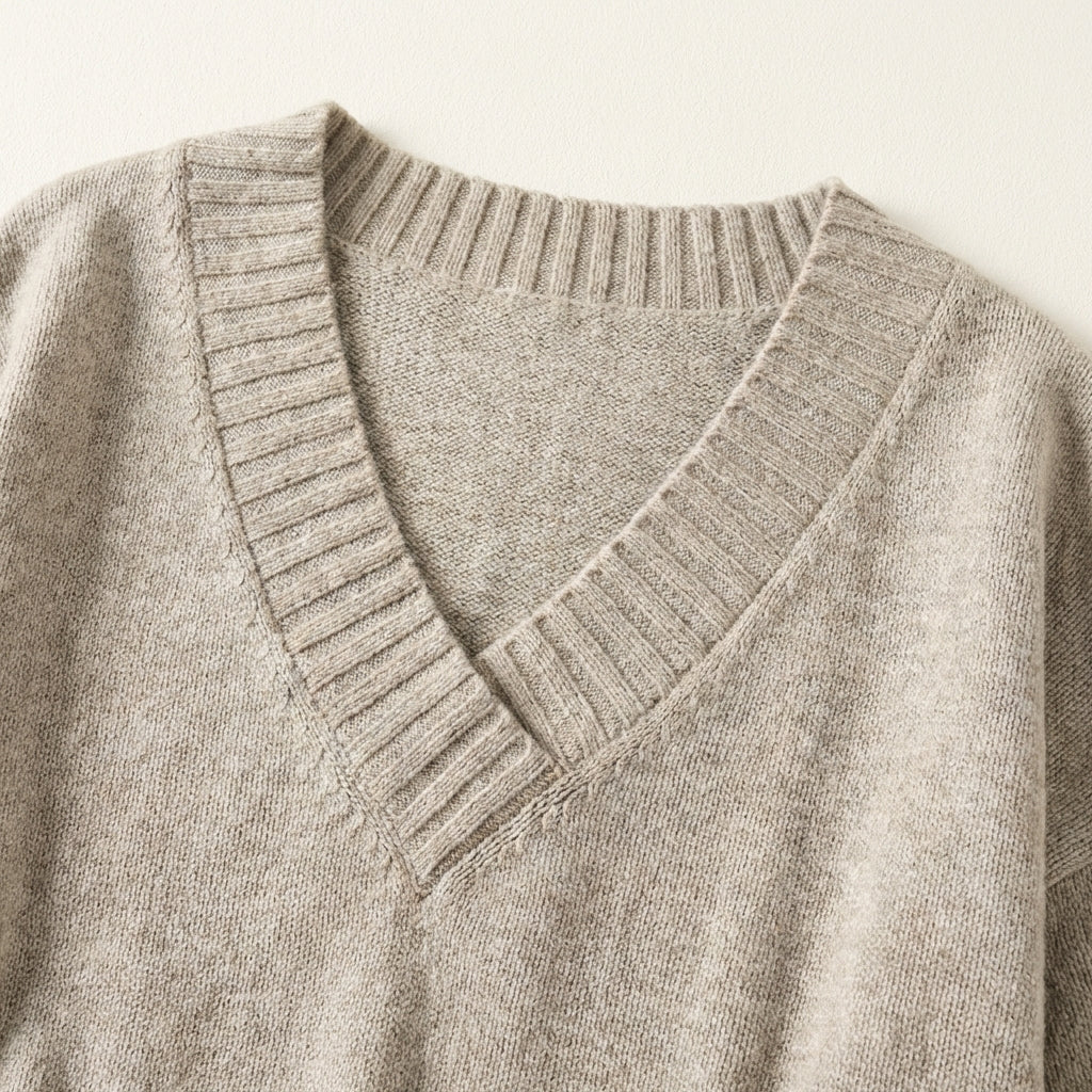 Women’s Long-Sleeve Sweater Drop Shoulders Straight Cut