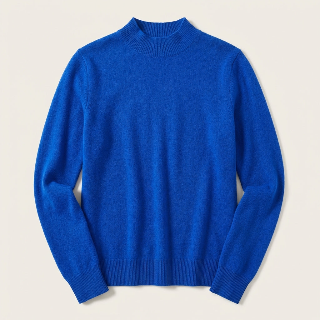 Women’s Long-Sleeve Sweater High Neck Straight Cut