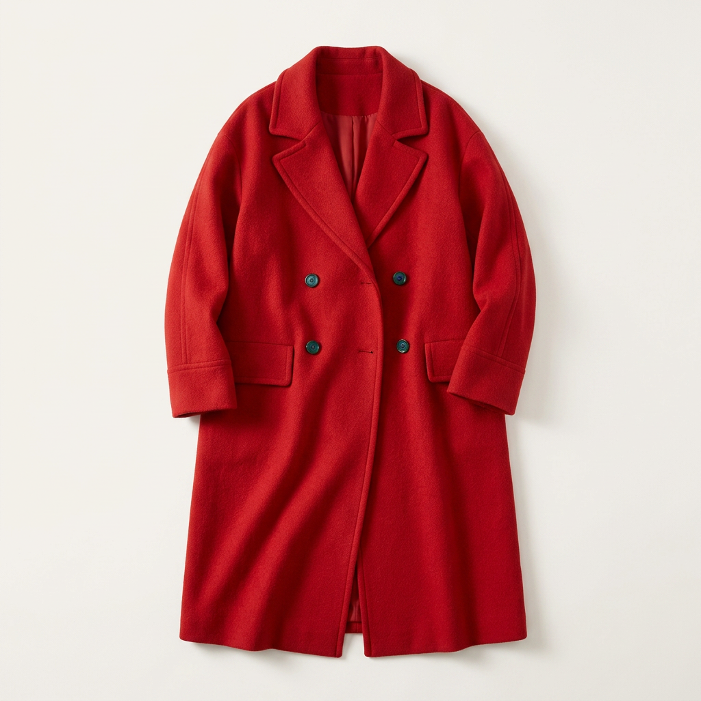 Women’s Long Coat Double Breasted Design