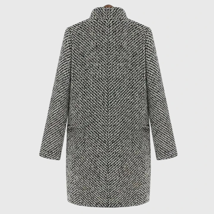 Women’s Long Coat Notch Lapel Pattern