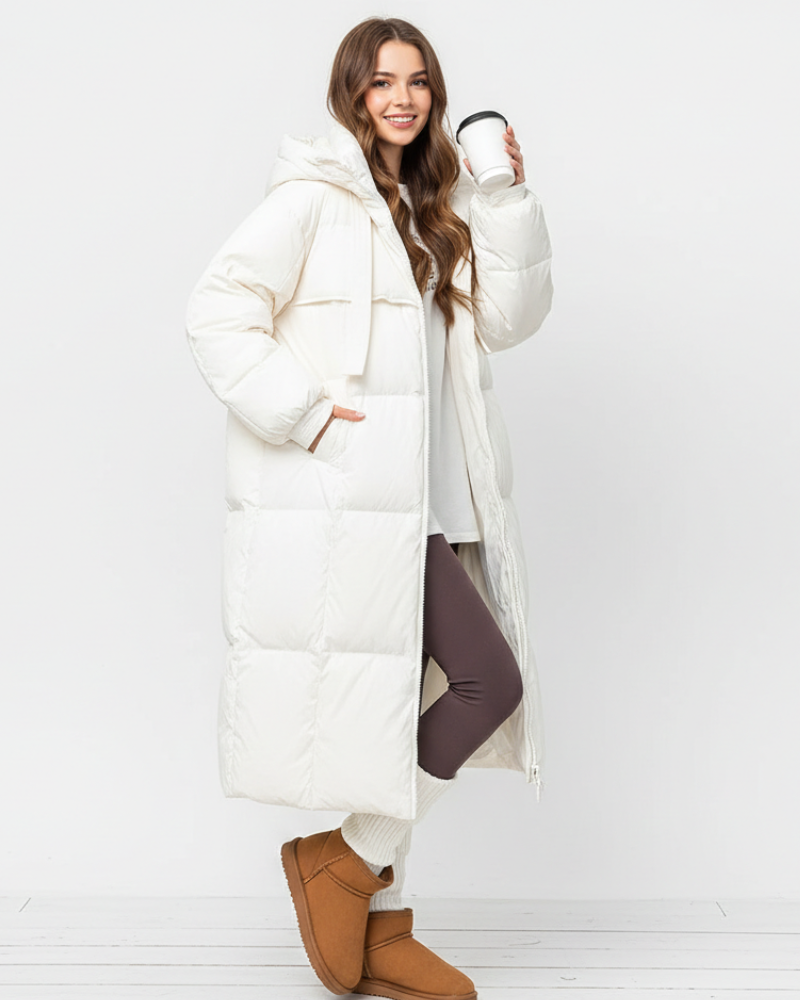 Laura Women's Long Parka – Warm Coat with Hood, Relaxed Fit & Straight Silhouette 1