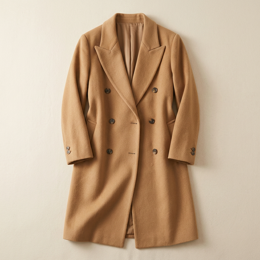 Women’s Long Sleeve Coat Notch Lapels Front Buttons