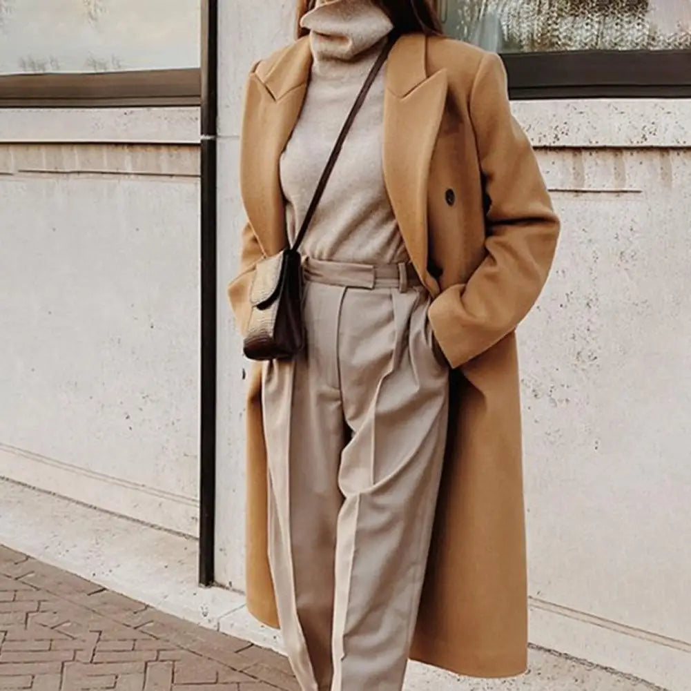 Audrey Women's Long Coat – Elegant Structured Coat with a Modern and Urban Style 0