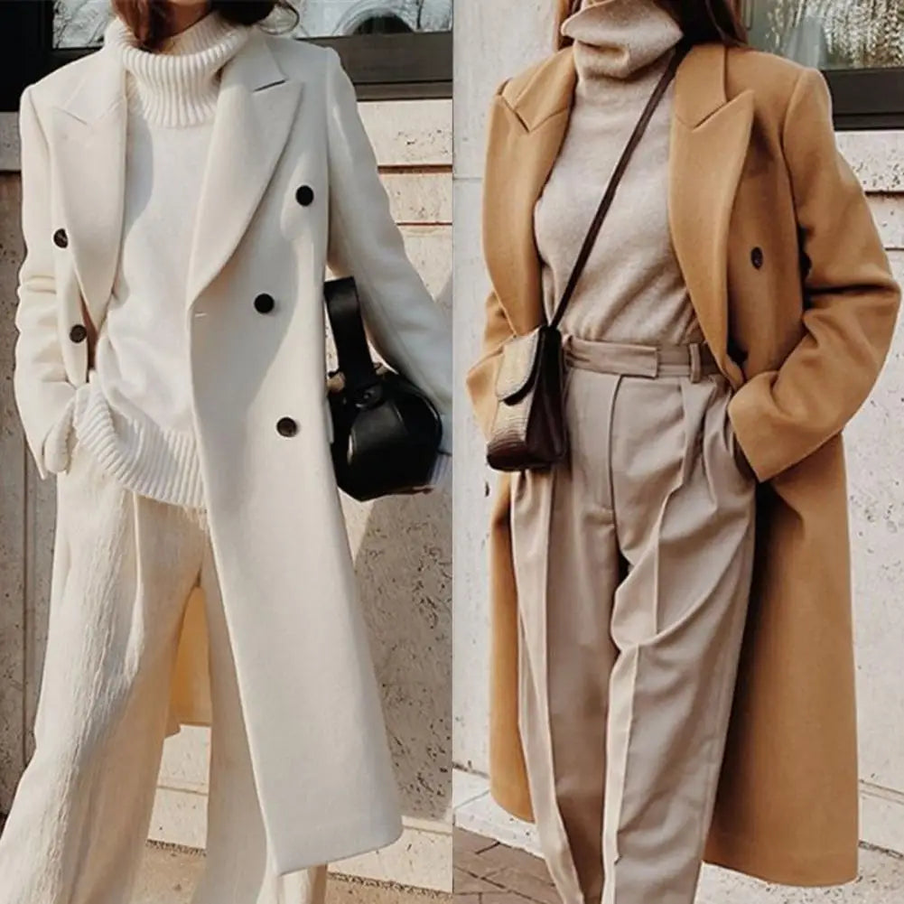 Audrey Women's Long Coat – Elegant Structured Coat with a Modern and Urban Style 2