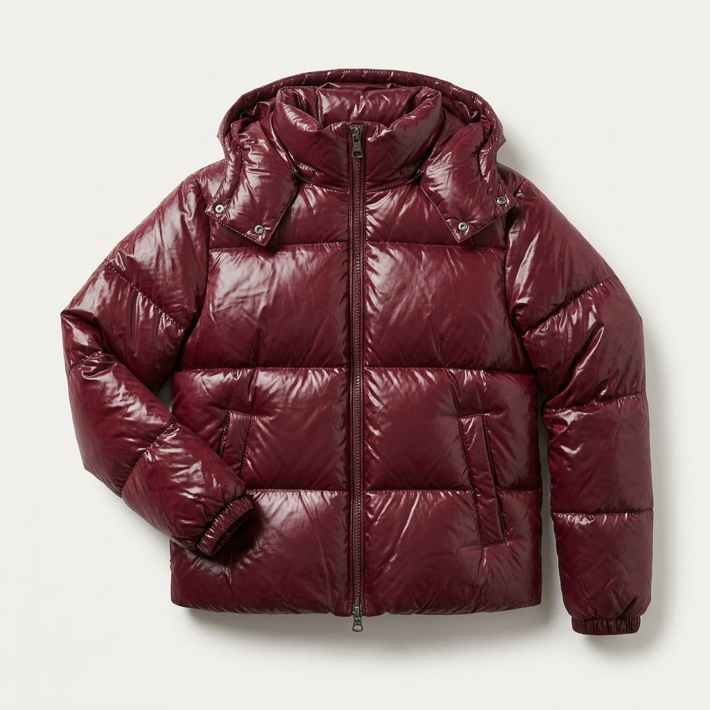 Women’s Long Sleeve Puffer Jacket Front Zip Hooded Outerwear
