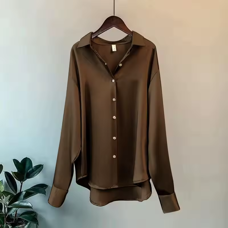 Women's Silk Shirt Blouse 8