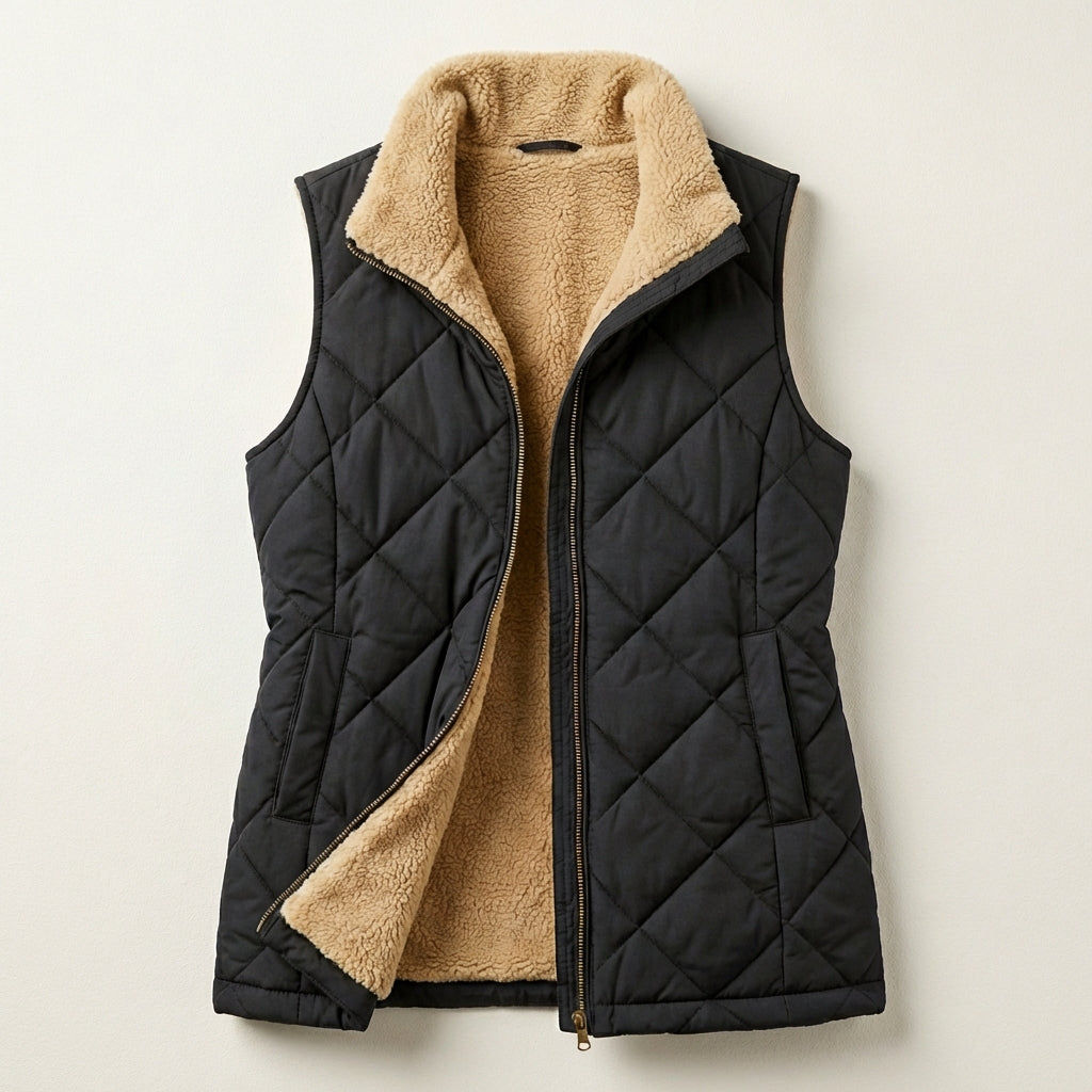 Women’s Longline Vest Front Zip Sleeveless Hooded Design