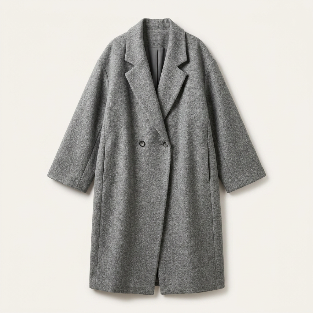 Women’s Loose-Fit Coat Slit Side Pockets