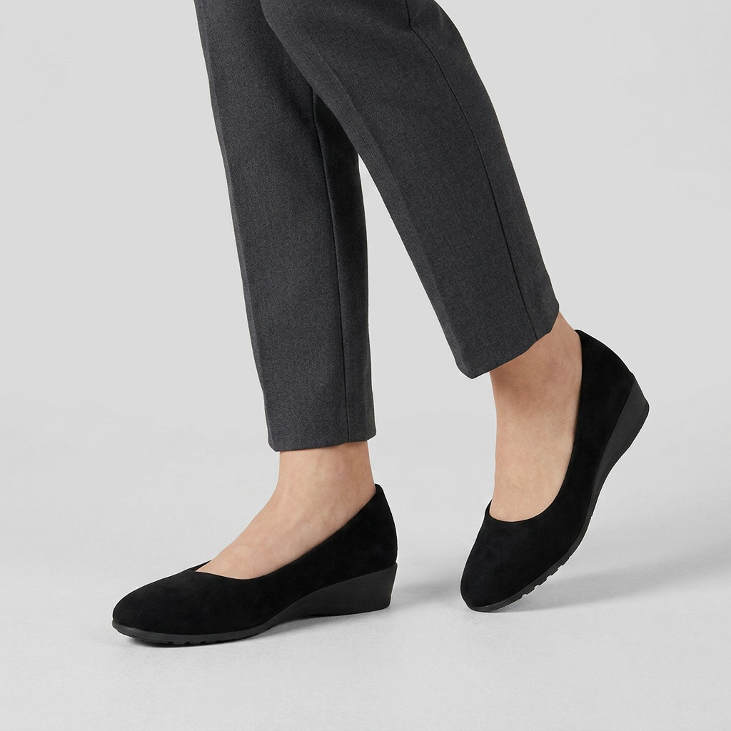 Women's Low Wedge Slip-On Ballet Flats