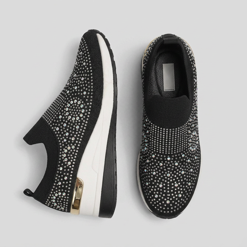 Women's Low Wedge Slip-On Platform Sneakers